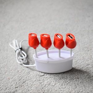 Tulip bulb USB port